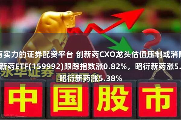 有实力的证券配资平台 创新药CXO龙头估值压制或消除！创新药ETF(159992)跟踪指数涨0.82%，昭衍新药涨5.38%